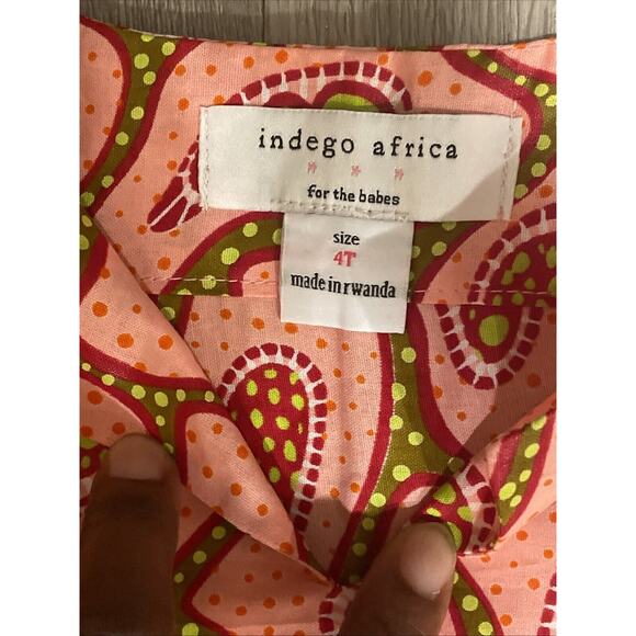 Girls Top 4T Ankara African Print 100% Cotton Afrocentric Festival Party Ethnic - Picture 2 of 4